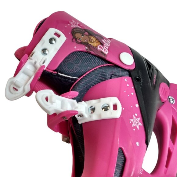 Barbie Youth Adjustable Ice Skates Size Y12 to 2-Pink/Black-Pre-Owned With Box - Picture 8 of 16